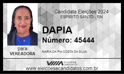 Candidato DAPIA 2024 - ESPÍRITO SANTO - Eleições