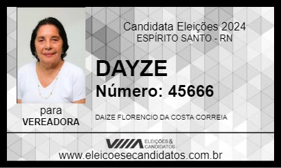 Candidato DAYZE 2024 - ESPÍRITO SANTO - Eleições