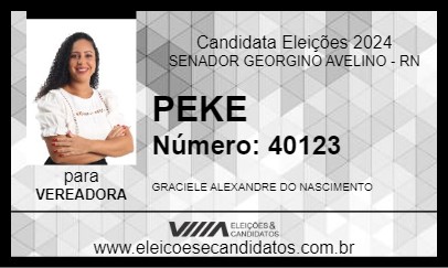 Candidato PEKE 2024 - SENADOR GEORGINO AVELINO - Eleições