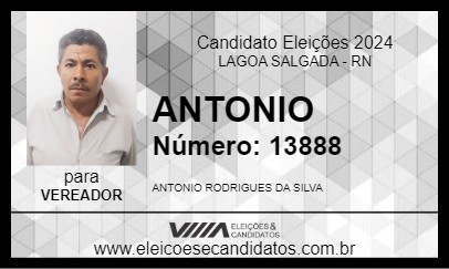 Candidato ANTONIO 2024 - LAGOA SALGADA - Eleições