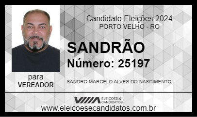 Candidato SANDRÃO 2024 - PORTO VELHO - Eleições