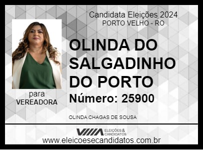 Candidato OLINDA DO SALGADINHO DO PORTO 2024 - PORTO VELHO - Eleições