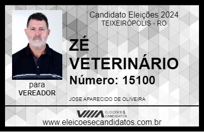 Candidato ZÉ VETERINÁRIO 2024 - TEIXEIRÓPOLIS - Eleições