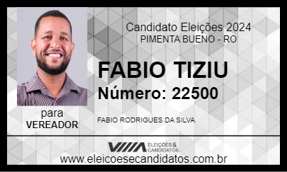 Candidato FABIO TIZIU 2024 - PIMENTA BUENO - Eleições