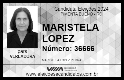 Candidato MARISTELA LOPEZ 2024 - PIMENTA BUENO - Eleições