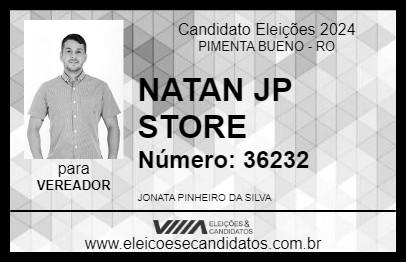 Candidato NATAN JP STORE 2024 - PIMENTA BUENO - Eleições