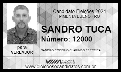 Candidato SANDRO TUCA 2024 - PIMENTA BUENO - Eleições