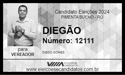 Candidato DIEGÃO 2024 - PIMENTA BUENO - Eleições