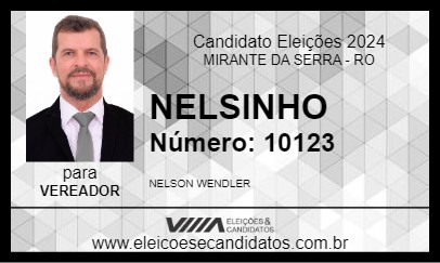 Candidato NELSINHO 2024 - MIRANTE DA SERRA - Eleições