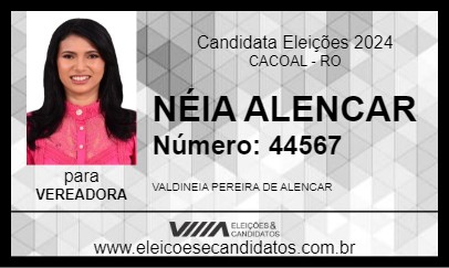 Candidato NÉIA ALENCAR 2024 - CACOAL - Eleições