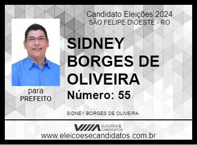 Candidato NEY DA PAIOL 2024 - SÃO FELIPE D\OESTE - Eleições