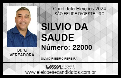 Candidato SILVIO DA SAUDE 2024 - SÃO FELIPE D\OESTE - Eleições