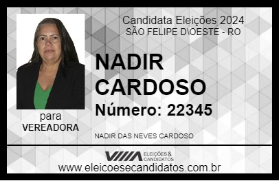 Candidato NADIR CARDOSO 2024 - SÃO FELIPE D\OESTE - Eleições