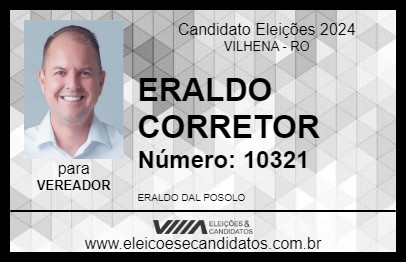 Candidato ERALDO CORRETOR 2024 - VILHENA - Eleições