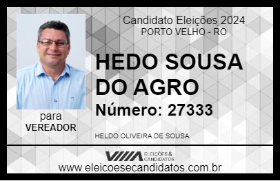 Candidato HELDO SOUSA DO AGRO 2024 - PORTO VELHO - Eleições