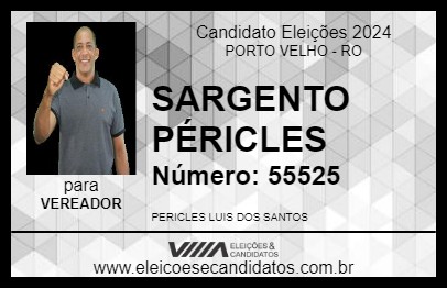 Candidato SARGENTO PÉRICLES 2024 - PORTO VELHO - Eleições