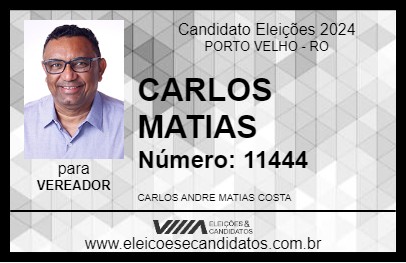 Candidato CARLOS MATIAS 2024 - PORTO VELHO - Eleições