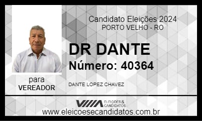 Candidato DR DANTE 2024 - PORTO VELHO - Eleições