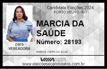 Candidato MARCIA DA SAÚDE 2024 - PORTO VELHO - Eleições