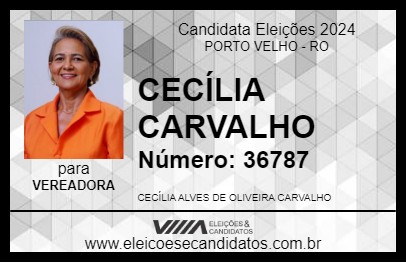 Candidato CECÍLIA CARVALHO 2024 - PORTO VELHO - Eleições