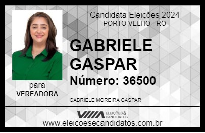 Candidato GABRIELE GASPAR 2024 - PORTO VELHO - Eleições