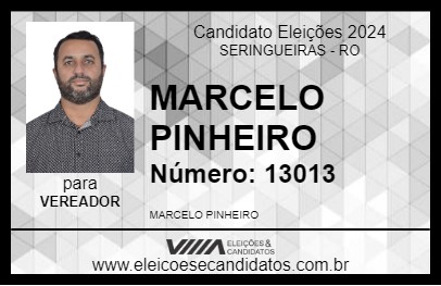 Candidato MARCELO PINHEIRO 2024 - SERINGUEIRAS - Eleições