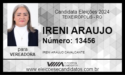 Candidato IRENI ARAUJO 2024 - TEIXEIRÓPOLIS - Eleições