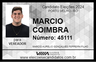 Candidato MARCIO COIMBRA 2024 - PORTO VELHO - Eleições