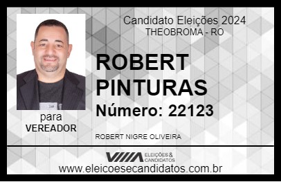 Candidato ROBERT PINTURAS 2024 - THEOBROMA - Eleições