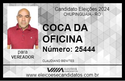 Candidato COCA DA OFICINA 2024 - CHUPINGUAIA - Eleições