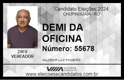 Candidato DEMI DA OFICINA 2024 - CHUPINGUAIA - Eleições