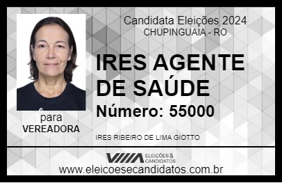 Candidato IRES AGENTE DE SAÚDE 2024 - CHUPINGUAIA - Eleições