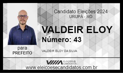 Candidato VALDEIR ELOY 2024 - URUPÁ - Eleições