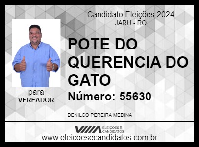 Candidato POTI DO QUERENCIA DO GATO 2024 - JARU - Eleições