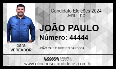 Candidato JOÃO PAULO 2024 - JARU - Eleições