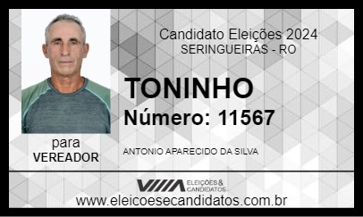 Candidato TONINHO 2024 - SERINGUEIRAS - Eleições