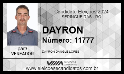 Candidato DAYRON 2024 - SERINGUEIRAS - Eleições