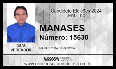 Candidato MANASES 2024 - JARU - Eleições