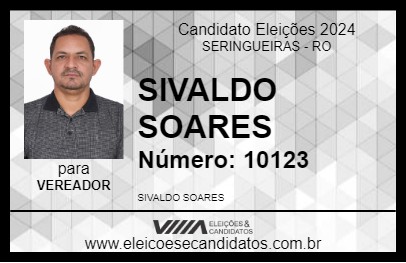 Candidato SIVALDO SOARES 2024 - SERINGUEIRAS - Eleições