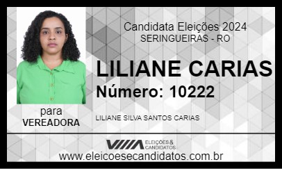 Candidato LILIANE CARIAS 2024 - SERINGUEIRAS - Eleições