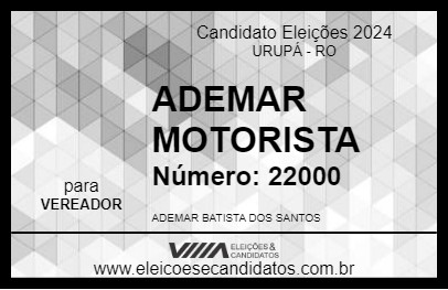 Candidato ADEMAR MOTORISTA 2024 - URUPÁ - Eleições