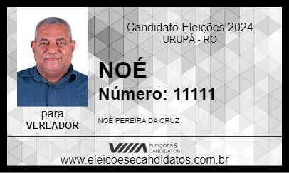 Candidato NOÉ DA AGRICULTURA 2024 - URUPÁ - Eleições