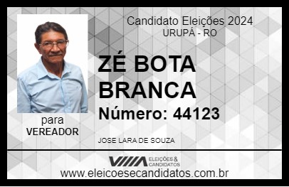 Candidato ZÉ BOTA BRANCA 2024 - URUPÁ - Eleições