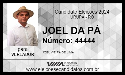 Candidato JOEL DA PÁ 2024 - URUPÁ - Eleições