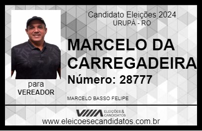 Candidato MARCELO DA CARREGADEIRA 2024 - URUPÁ - Eleições