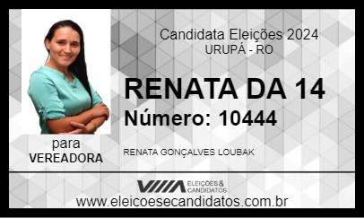 Candidato RENATA DA 14 2024 - URUPÁ - Eleições