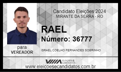 Candidato RAEL 2024 - MIRANTE DA SERRA - Eleições