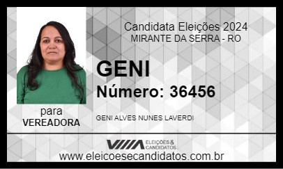 Candidato GENI 2024 - MIRANTE DA SERRA - Eleições