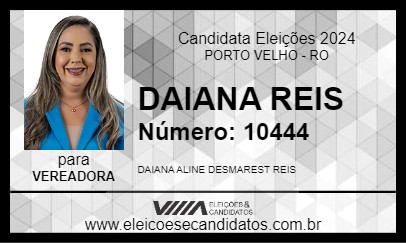 Candidato DAIANA REIS 2024 - PORTO VELHO - Eleições