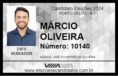 Candidato MÁRCIO OLIVEIRA 2024 - PORTO VELHO - Eleições